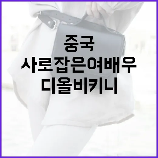 중국을 사로잡은 여배우의 디올 비키니 스타일링 방법