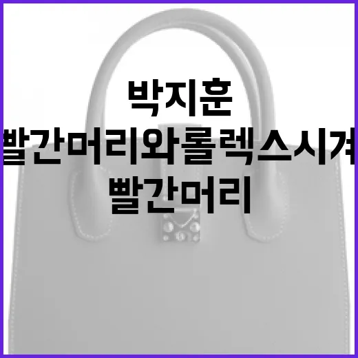 박지훈의 빨간 머리와 롤렉스 시계 스타일링하는 방법 - 요약
