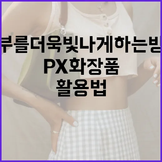 px 화장품 활용법: 피부를 더욱 빛나게 하는 방법 - 요약