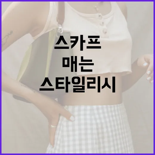 스타일리시하게 스카프 매는 방법 - 요약