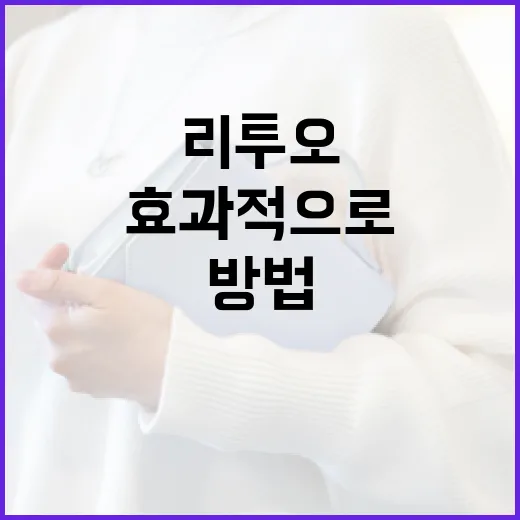 리투오를 효과적으로 사용하는 방법 - 요약