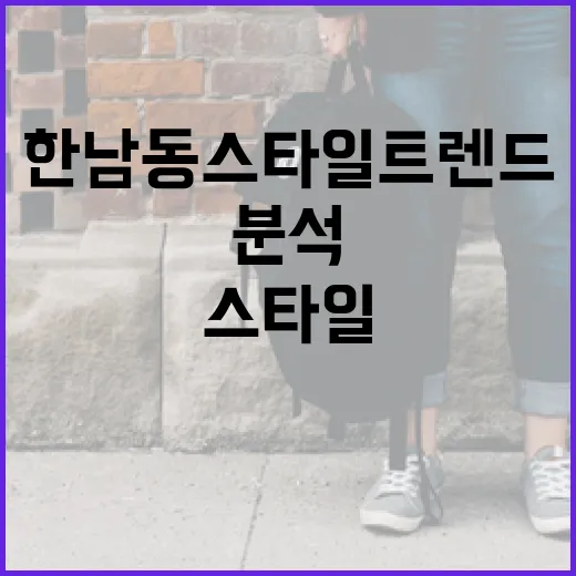 한남동 스타일 트렌드를 분석하는 방법 - 요약