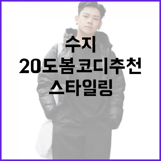 수지처럼 스타일링하기: 20도 봄코디 추천 - 요약