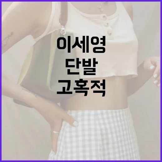 이세영의 단발로 고혹적으로 변신하는 방법 - 요약