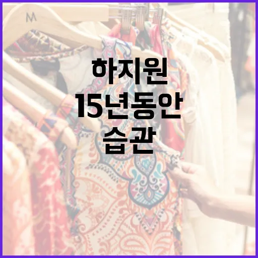 하지원처럼 15년 …