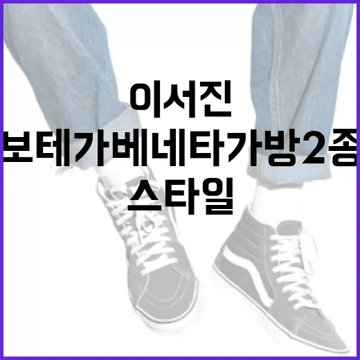 이서진 스타일로 보테가베네타 가방 2종 활용하는 방법 - 요약