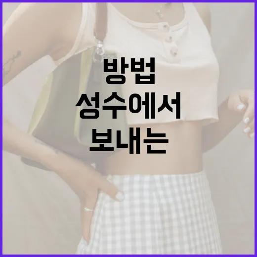 섭듀드 성수에서 완벽한 하루를 보내는 방법 - 요약