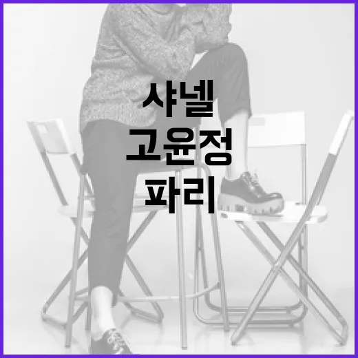 고윤정처럼 파리에서…