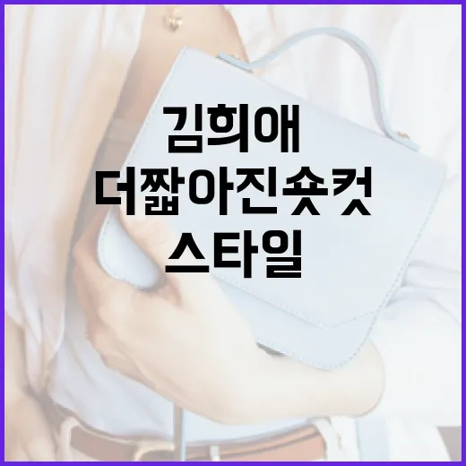 김희애의 더 짧아진 숏컷 스타일을 시도하는 방법 - 요약