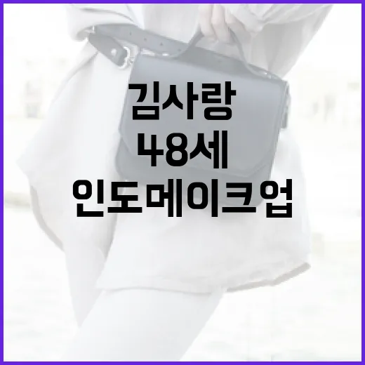 김사랑처럼 48세에도 아름다운 인도 메이크업 하는 방법 - 요약