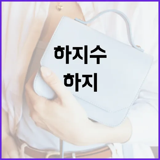 하지수를 극복하는 방법 - 요약