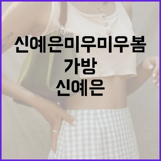 신예은 미우미우 봄 가방 스타일링하는 방법 - 요약