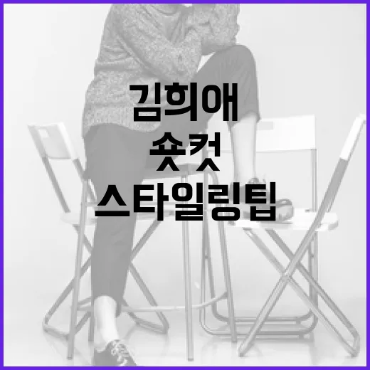 김희애가 숏컷을 고집하는 이유와 스타일링 팁 - 요약