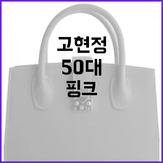 50대에도 핑크로 빛나는 고현정의 공항패션 따라 하는 방법 - 요약