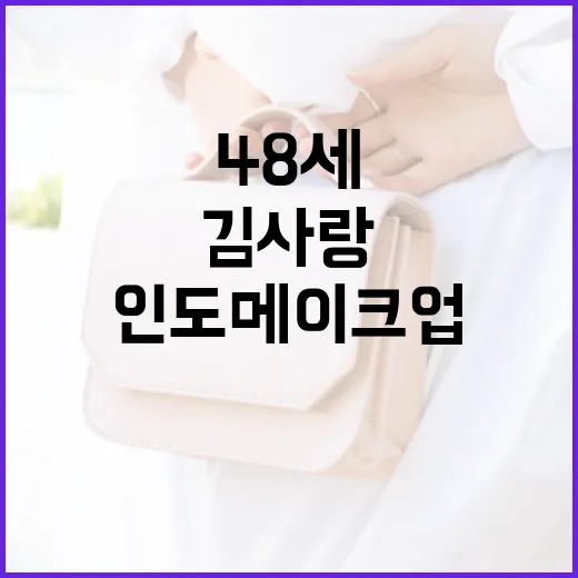 김사랑처럼 48세에도 빛나는 인도 메이크업 방법 - 요약
