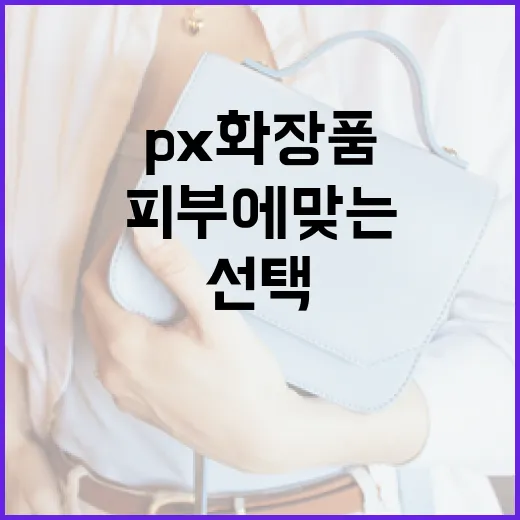 피부에 맞는 PX 화장품 선택하는 방법 - 요약