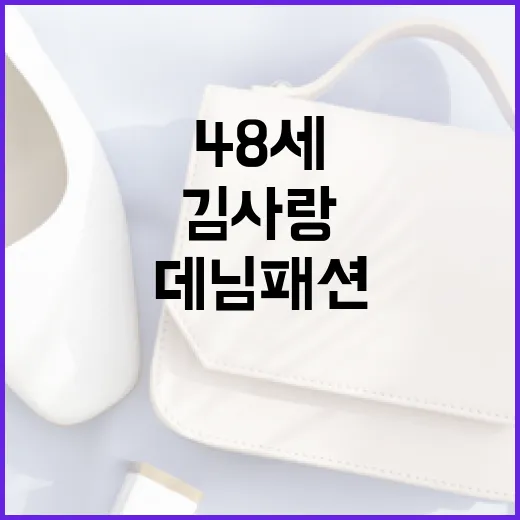 김사랑처럼 48세에도 동안으로 보이는 데님 패션 연출법 - 요약