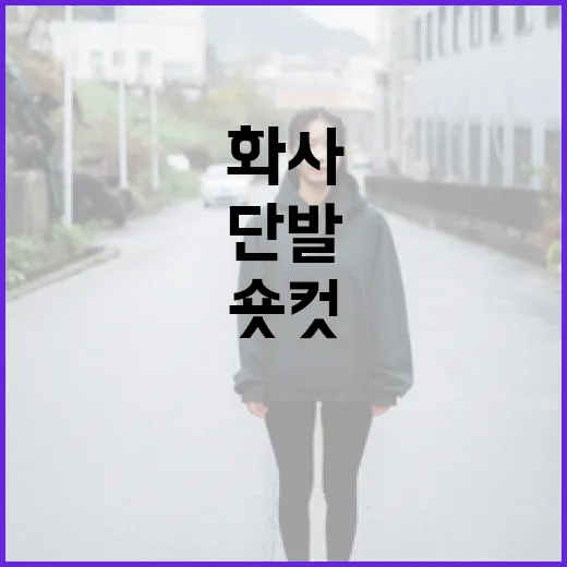 화사처럼 숏컷 단발…