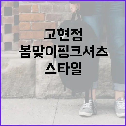 고현정 스타일로 봄맞이 핑크 셔츠 코디하는 방법 - 요약