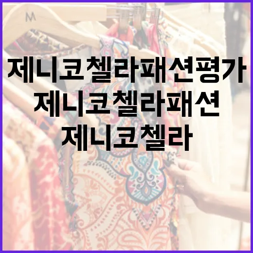 제니 코첼라 패션 평가하는 방법 - 요약