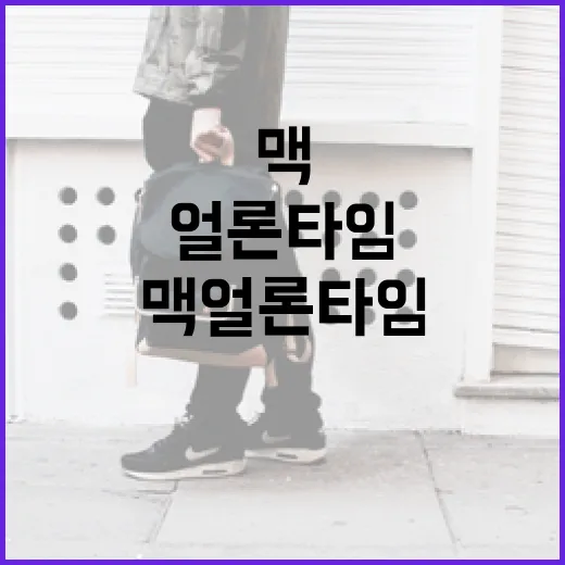 맥 얼론타임을 효과적으로 즐기는 방법 - 요약