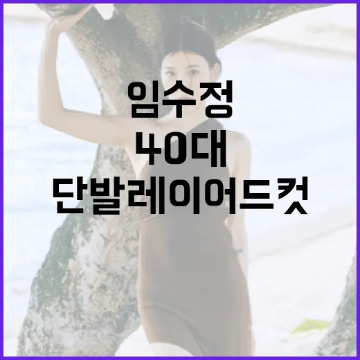 임수정처럼 40대에 단발 레이어드컷으로 스타일링하는 방법