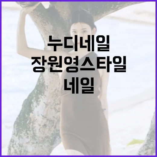 장원영 스타일로 누디 네일 연출하는 방법 - 요약