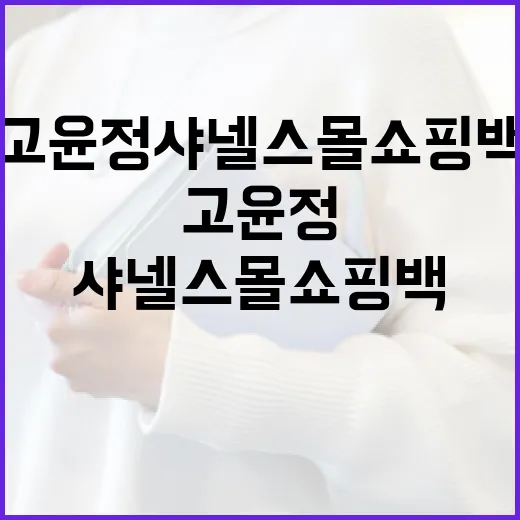 고윤정 샤넬 스몰 쇼핑백 스타일링하는 방법 - 요약