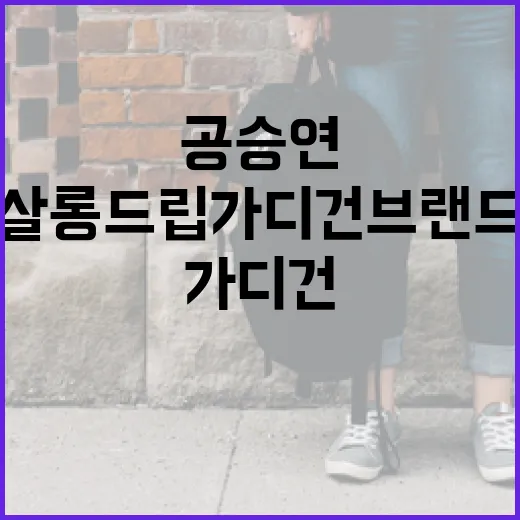 공승연의 살롱드립 가디건 브랜드 알아보기 - 요약