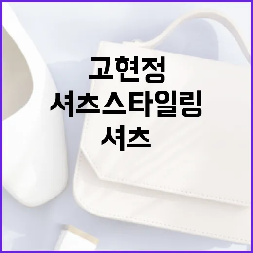 고현정 셔츠 스타일링하는 방법 - 요약