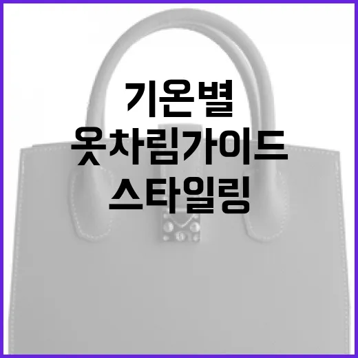 기온별 옷차림 가이드: 계절에 맞게 스타일링하는 방법 - 요약