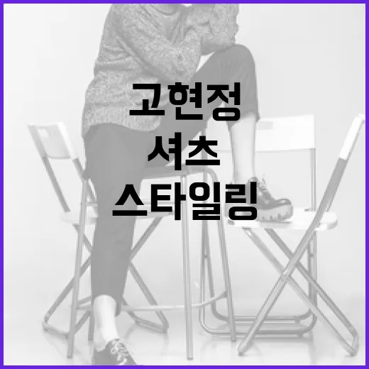 고현정 셔츠로 멋지게 스타일링하는 방법 - 요약