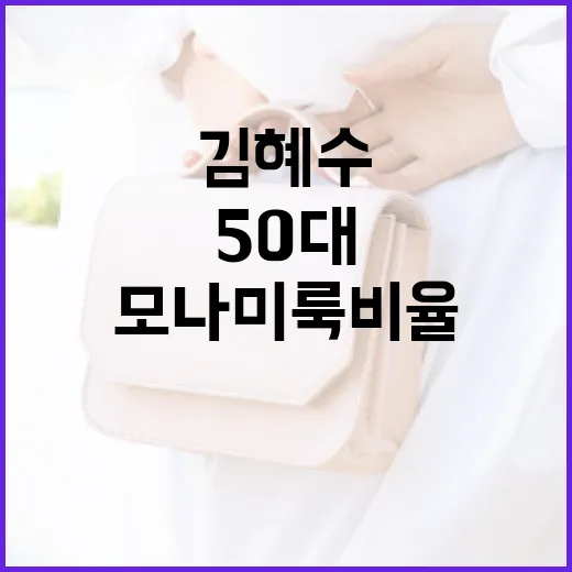 김혜수처럼 50대에도 모나미룩 비율 유지하는 방법 - 요약