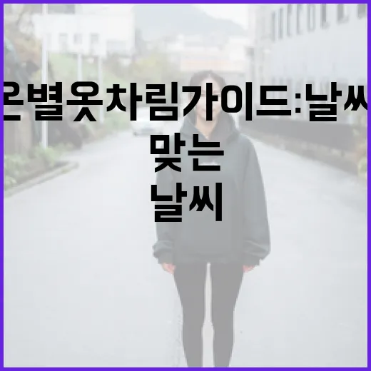 기온별 옷차림 가이드: 날씨에 맞는 스타일링 방법 - 요약