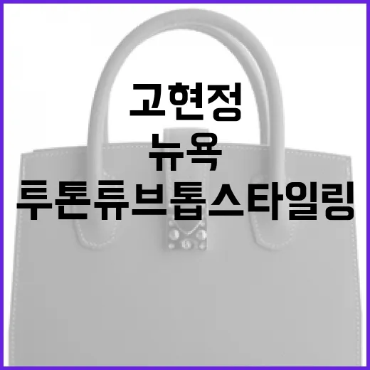 고현정처럼 뉴욕에서 투톤 튜브톱 스타일링 하는 방법 - 요약