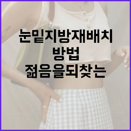 눈밑지방재배치로 젊음을 되찾는 방법 - 요약