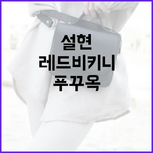 설현처럼 푸꾸옥에서 빛나는 레드 비키니 스타일링 방법 - 요약