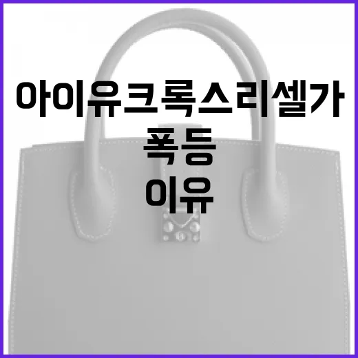 아이유 크록스 리셀가가 폭등한 이유 알아보기 - 요약