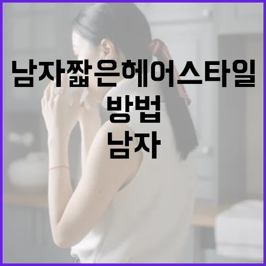 남자 짧은 헤어스타일 선택하는 방법 - 요약