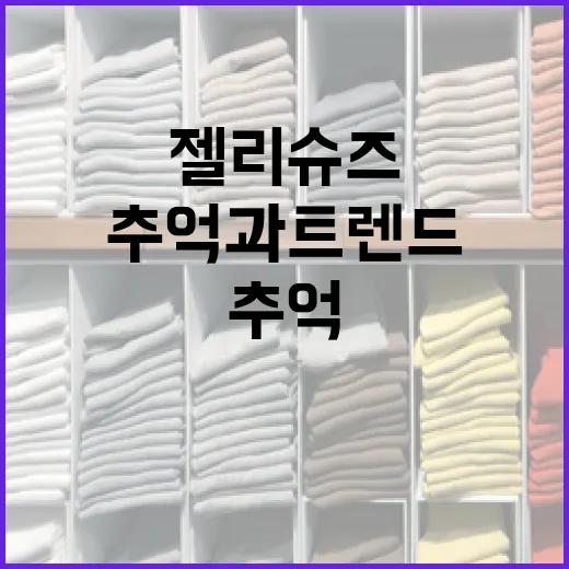 젤리슈즈: 추억과 트렌드를 함께 잡는 방법 - 요약