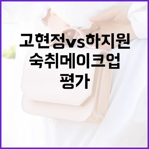 고현정 vs 하지원: 숙취 메이크업 평가하는 방법 - 요약