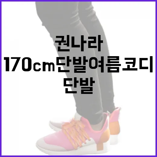 권나라처럼 170cm 단발 여름 코디 완성하는 방법 - 요약