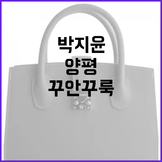 박지윤 스타일로 양평에서 꾸안꾸룩 연출하는 방법 - 요약