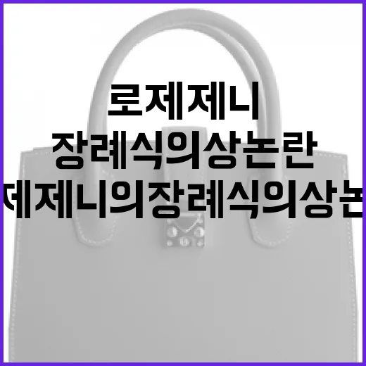 로제 제니의 장례식 의상 논란을 이해하는 방법 - 요약