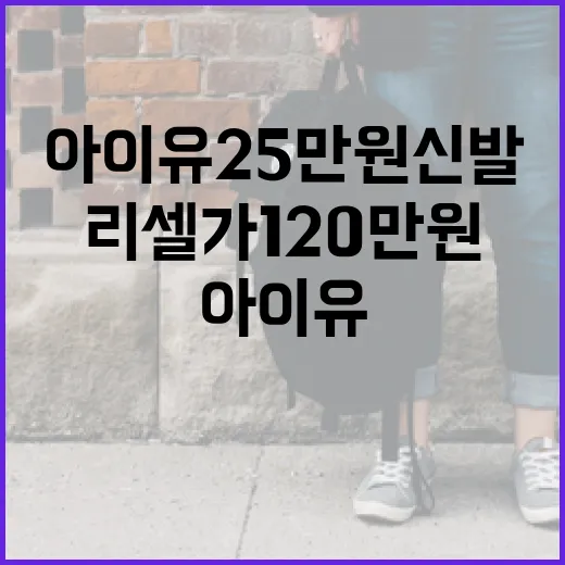 아이유 25만원 신발, 리셀가 120만원 돌파하는 방법 - 요약