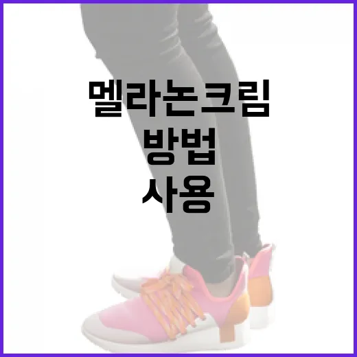 멜라논크림을 사용하는 방법과 그 효과 - 요약
