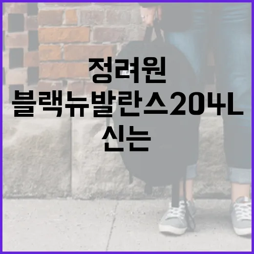 정려원 스타일로 블랙 뉴발란스 204L 신는 방법 - 요약