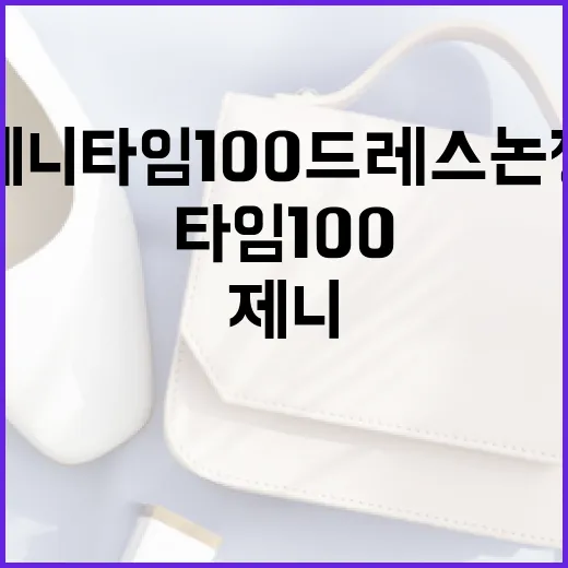 제니 타임100 드레스 논쟁 해결하는 방법 - 요약