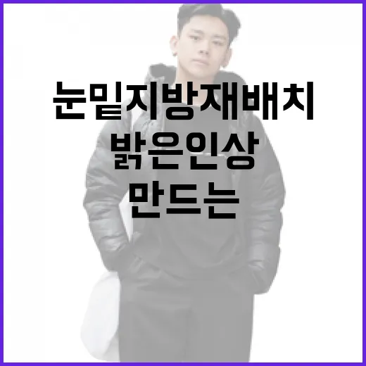 눈밑지방재배치로 더 밝은 인상을 만드는 방법 - 요약