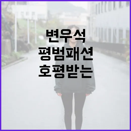 변우석의 평범 패션으로 호평받는 방법 - 요약